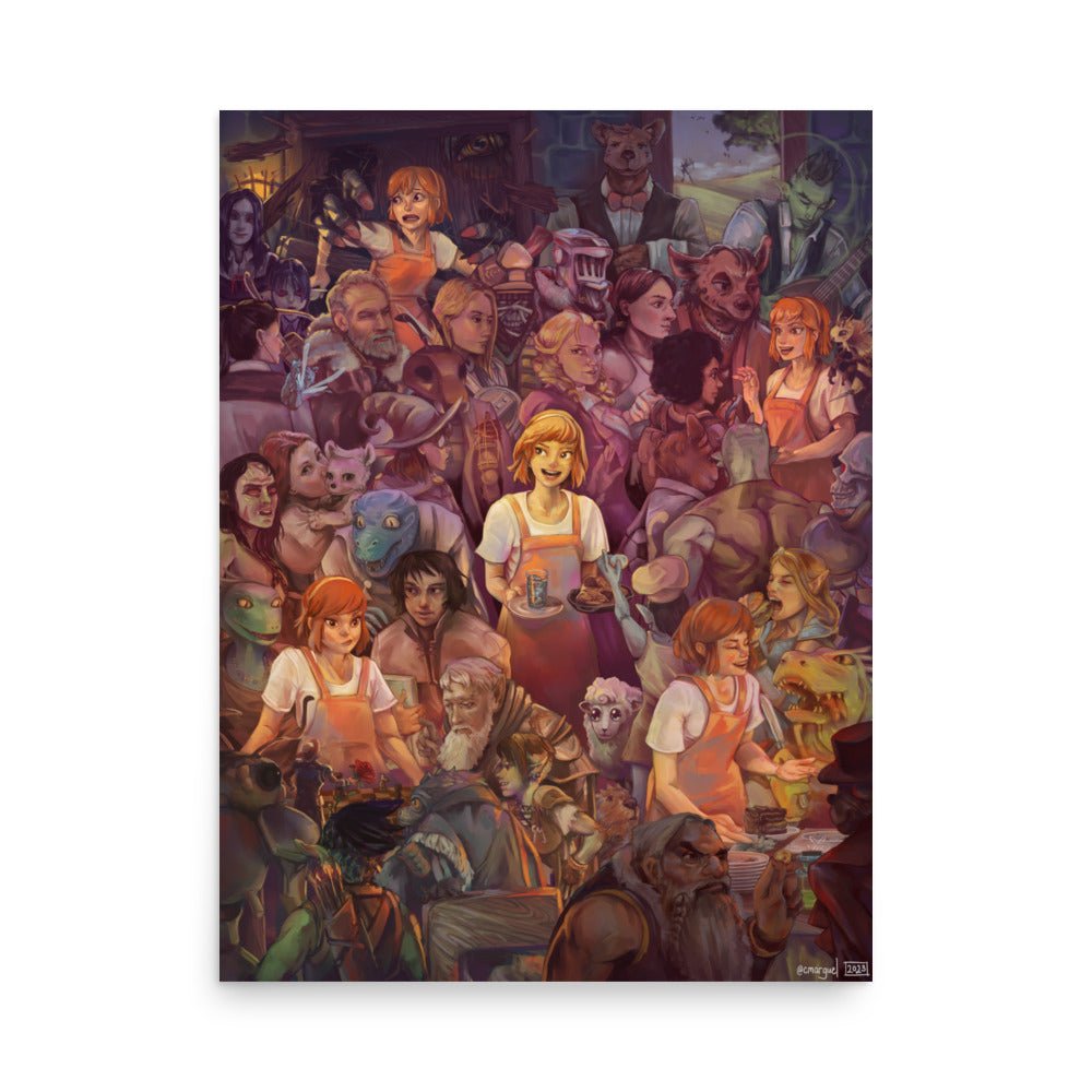 Erin Everywhere All At Once Matte Poster (Unframed) - The Wandering Inn Store - pirateaba