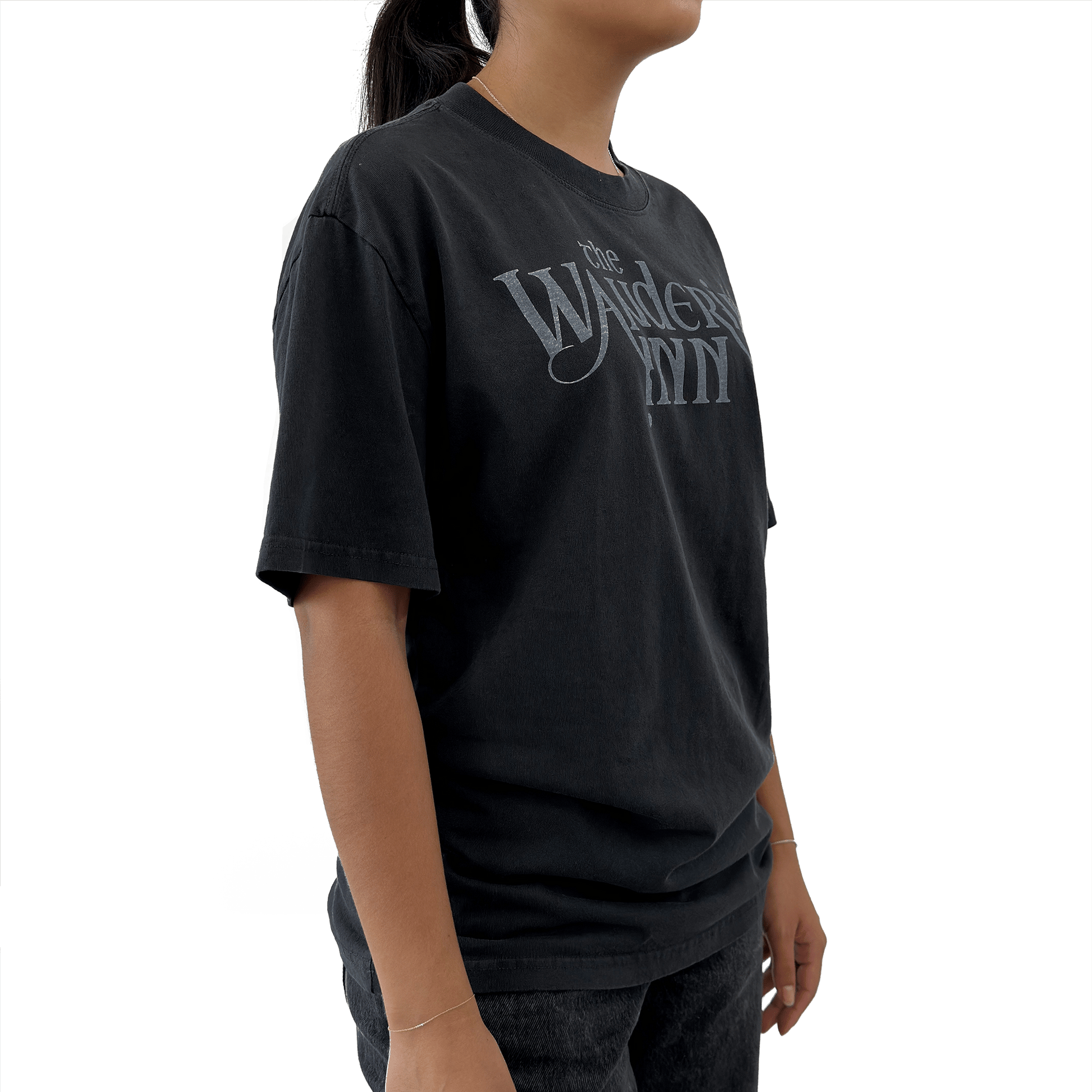 Faded Logo Drop Shoulder Tee - The Wandering Inn Store - pirateaba