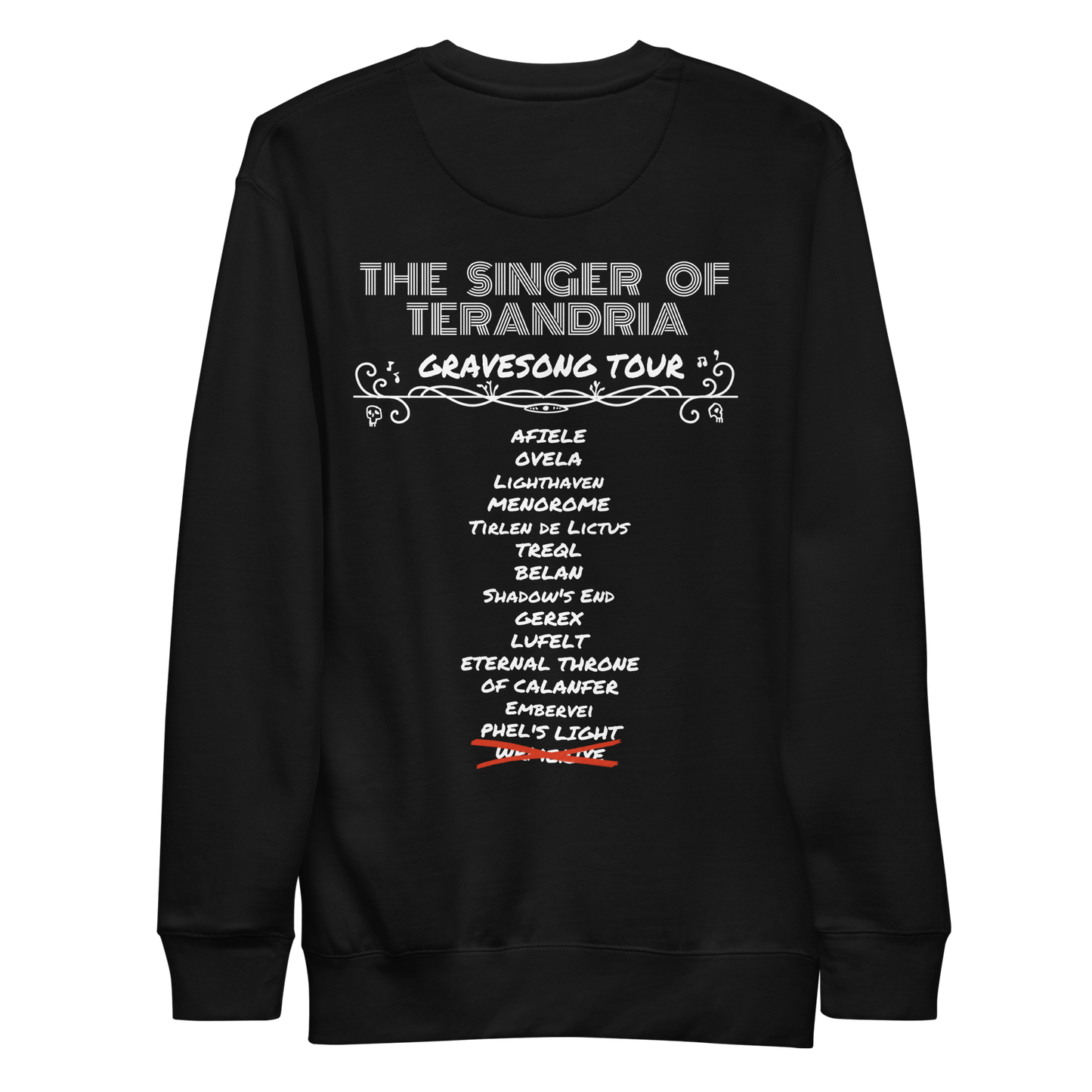 Gravesong Concert Sweatshirt (Fitted Style) - The Wandering Inn Store - pirateaba