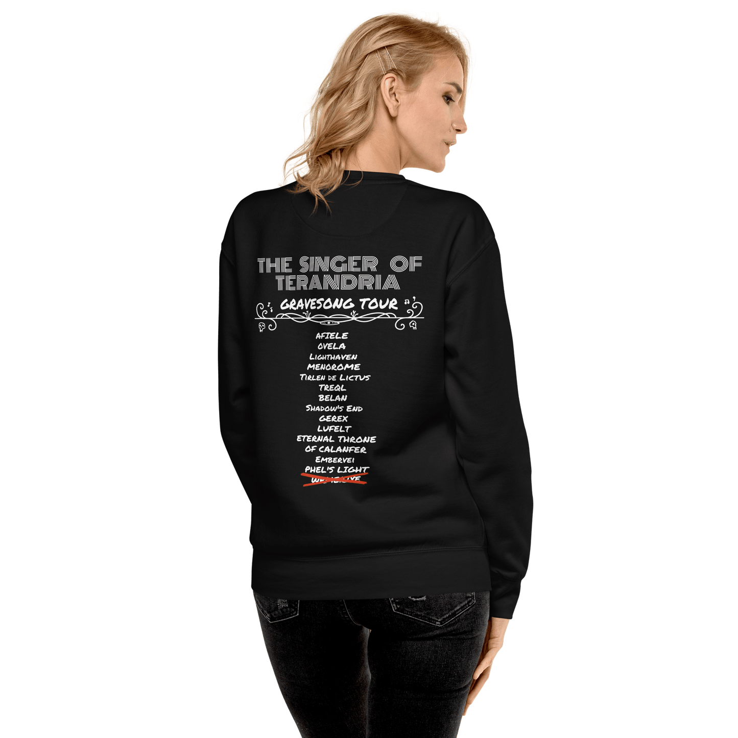 Gravesong Concert Sweatshirt (Fitted Style) - The Wandering Inn Store - pirateaba