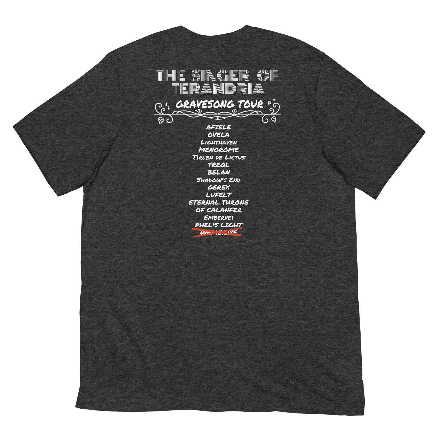 Gravesong Concert T-Shirt - The Wandering Inn Store - pirateaba