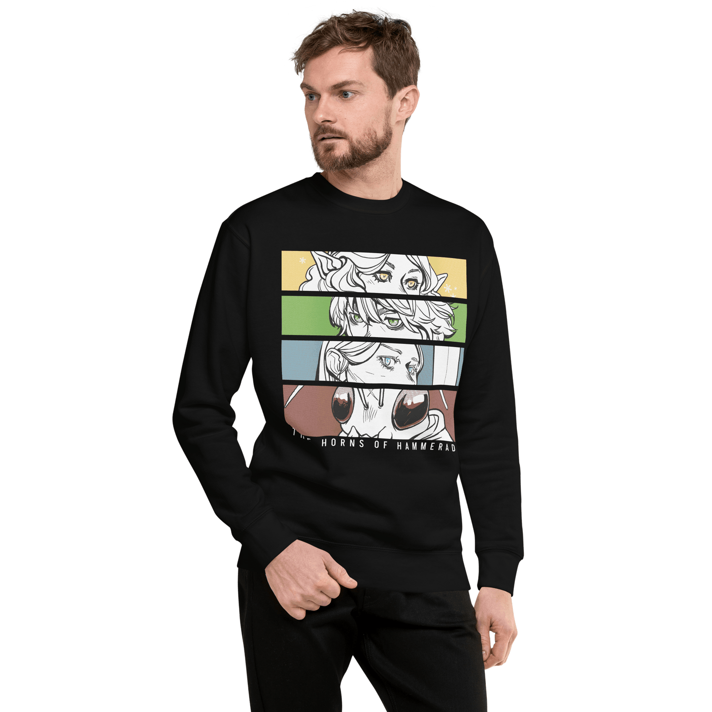 Horns of Hammerad Sweatshirt (Fitted Style) - The Wandering Inn Store - pirateaba