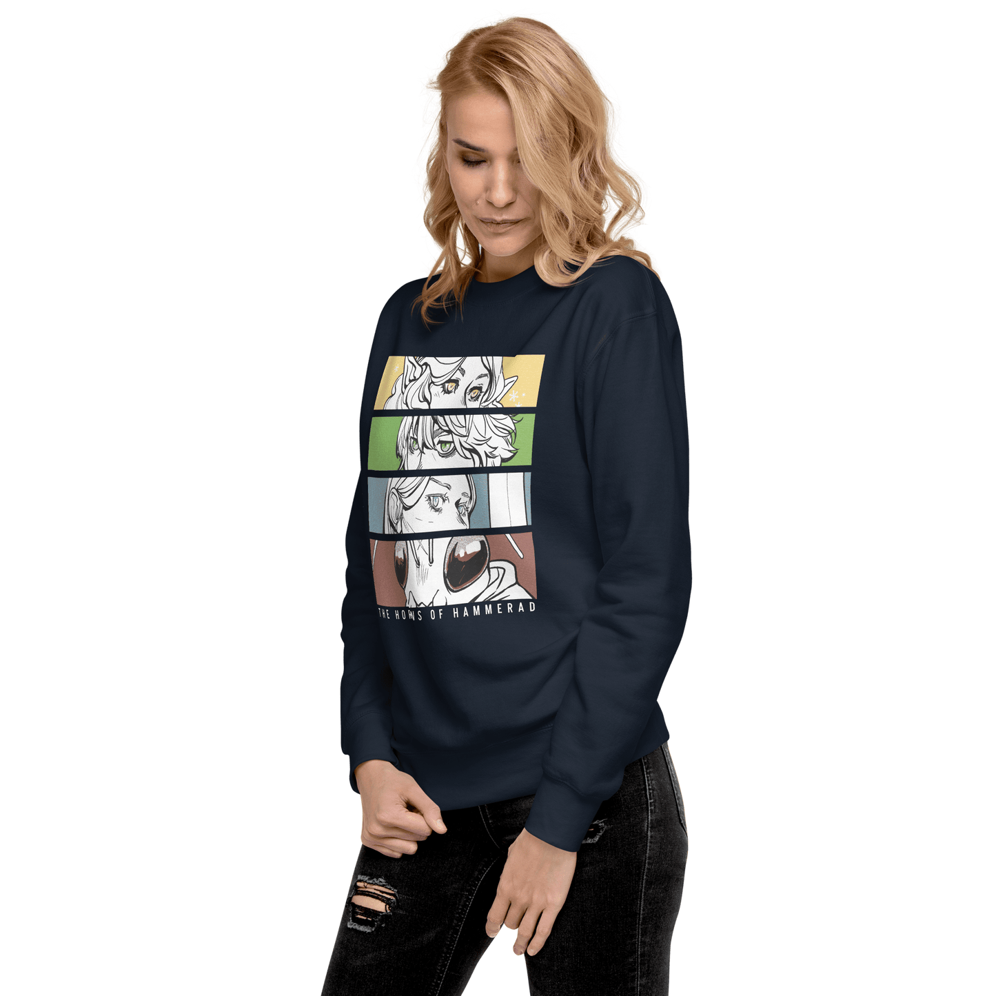 Horns of Hammerad Sweatshirt (Fitted Style) - The Wandering Inn Store - pirateaba