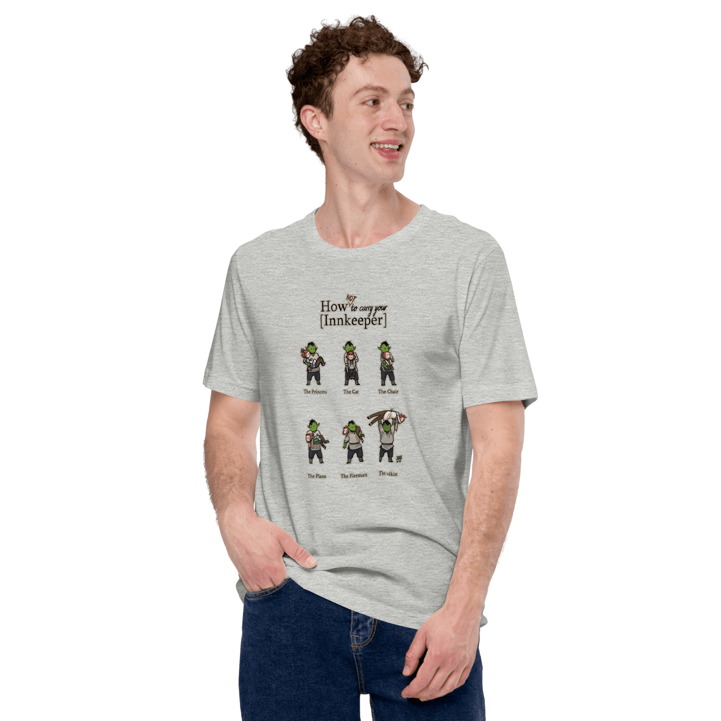 How (not) to Carry Your Innkeeper t-shirt (Unisex) - The Wandering Inn Store - pirateaba