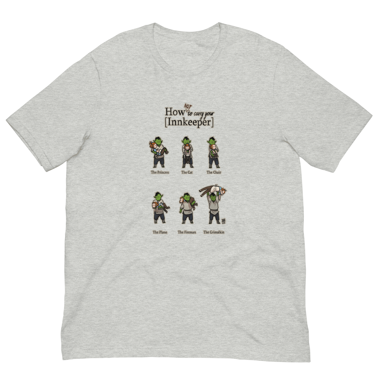 How (not) to Carry Your Innkeeper t-shirt (Unisex) - The Wandering Inn Store - pirateaba