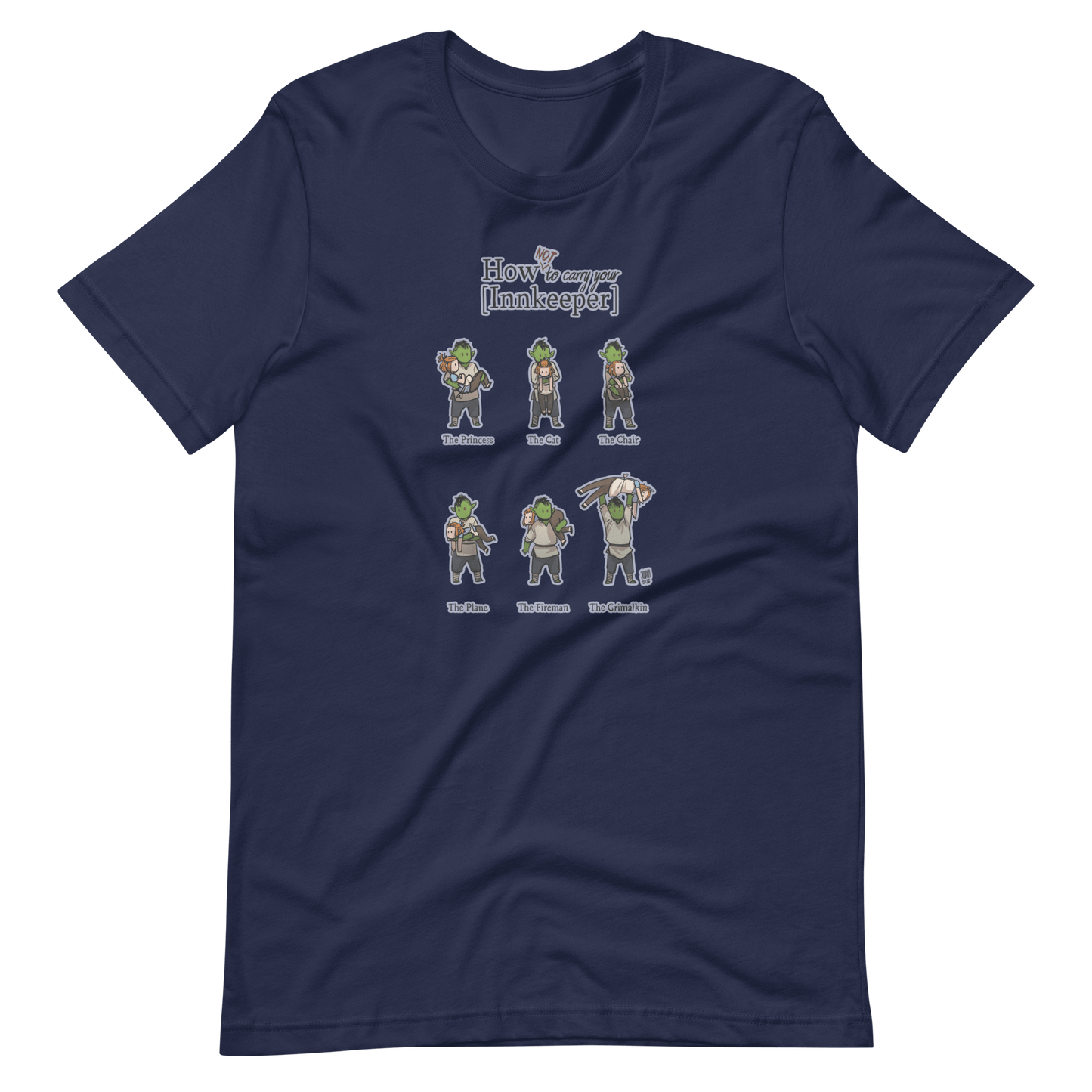 How (not) to Carry Your Innkeeper t-shirt (Unisex) - The Wandering Inn Store - pirateaba