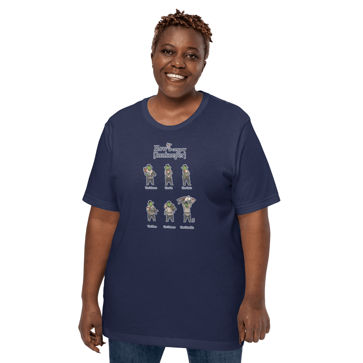 How (not) to Carry Your Innkeeper t-shirt (Unisex) - The Wandering Inn Store - pirateaba
