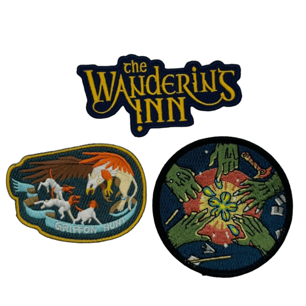Iron On Embroidered Patches - Bundle of 3 (Pick n Mix) - The Wandering Inn Store - pirateaba