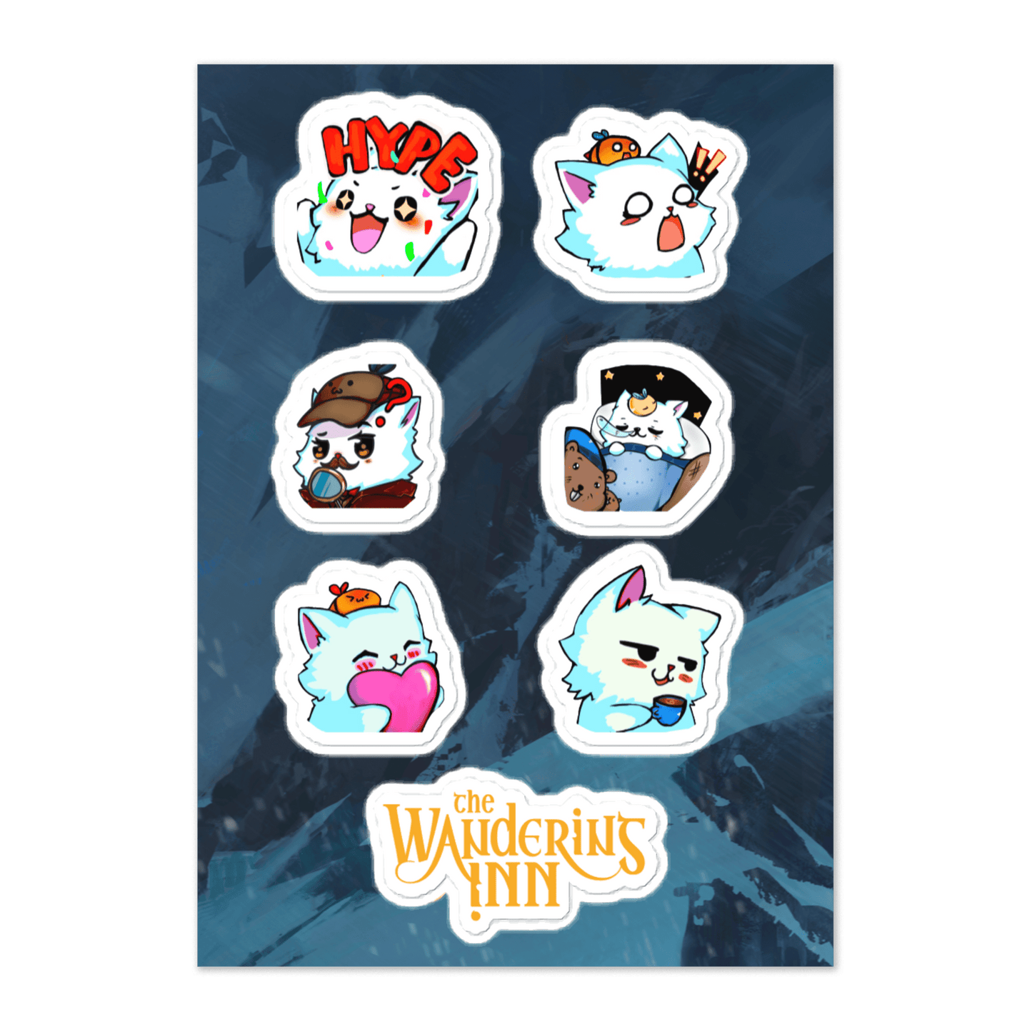Mrsha Sticker sheet - The Wandering Inn Store - pirateaba