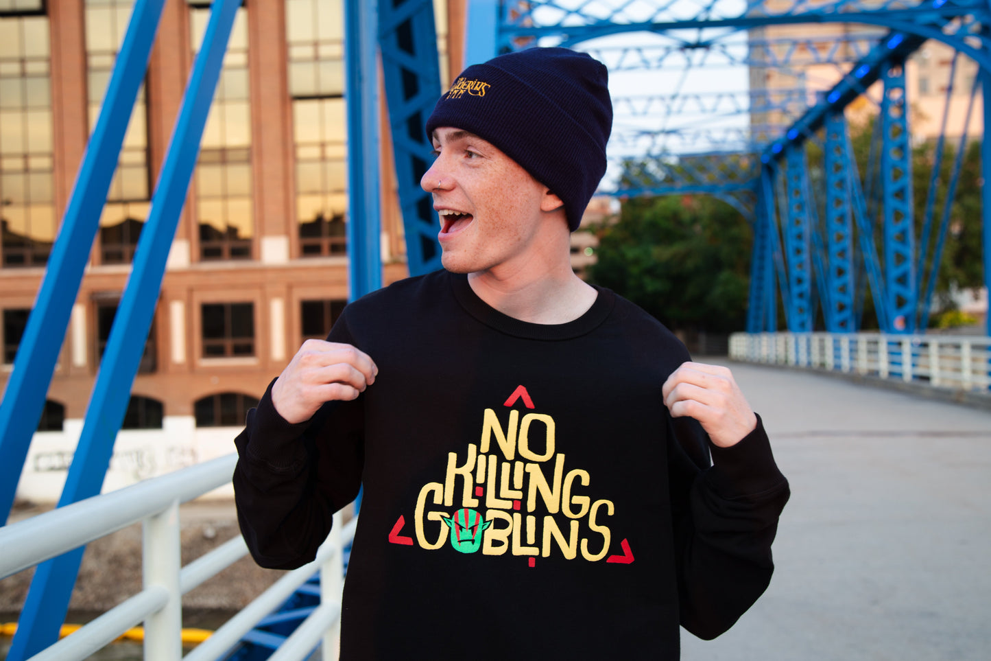No Killing Goblins Sweatshirt - The Wandering Inn Store - pirateaba
