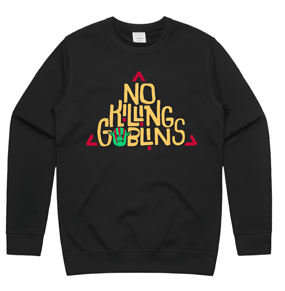 No Killing Goblins Sweatshirt - The Wandering Inn Store - pirateaba