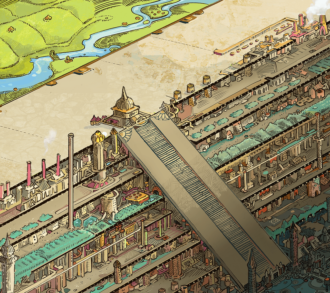 The City Of Invention Matte Poster (Unframed) - The Wandering Inn Store - pirateaba