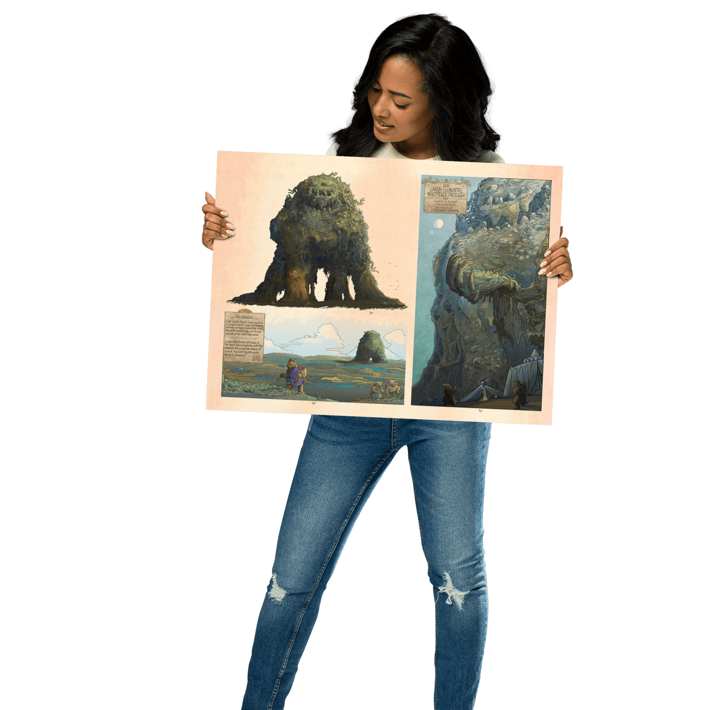 The Earth Elemental Matte Poster (Unframed) - The Wandering Inn Store - pirateaba