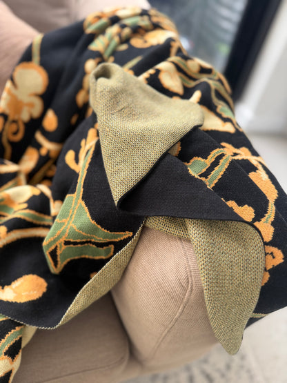 Faerie Flower Throw Blanket