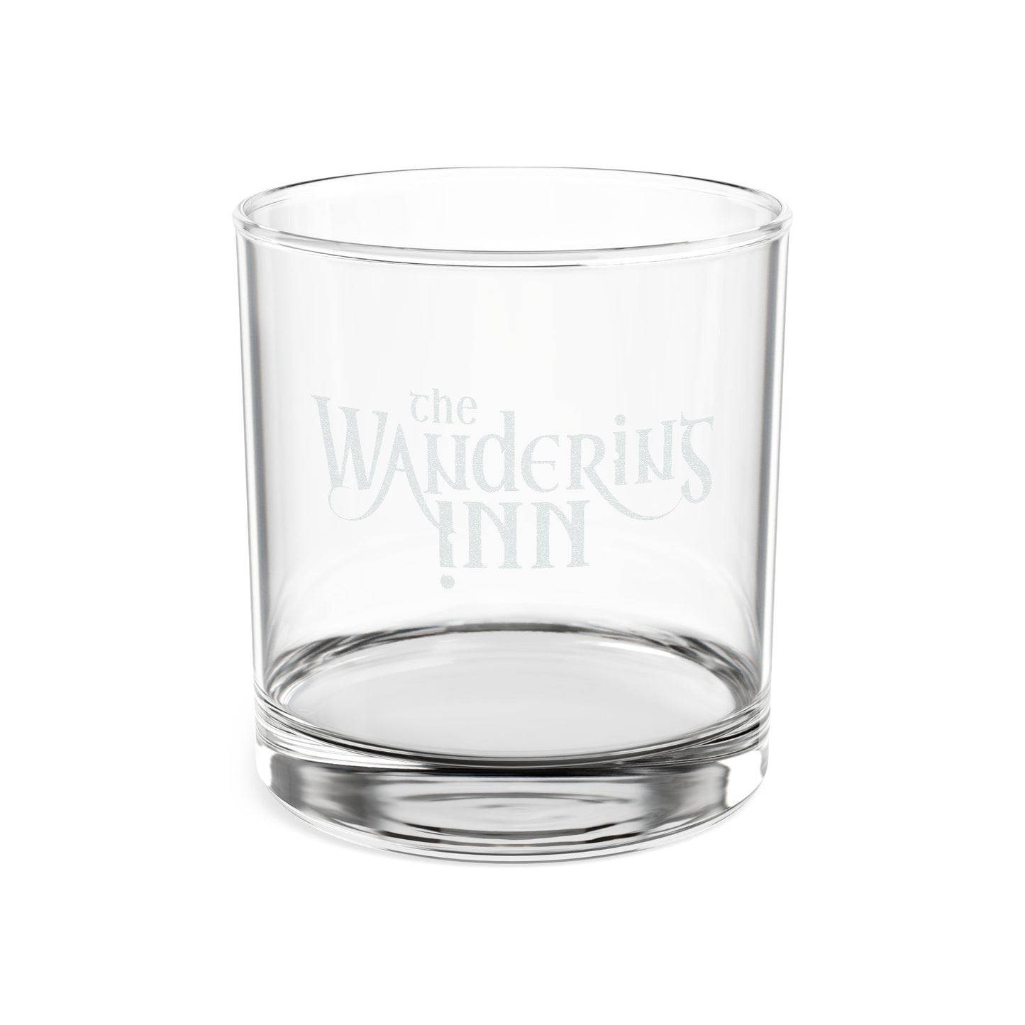The Wandering Inn Logo Whiskey Glass