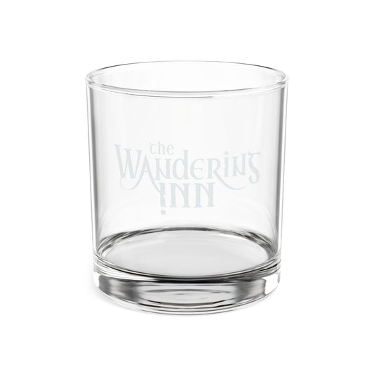 The Wandering Inn Logo Whiskey Glass