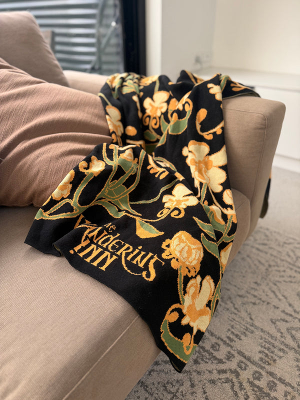 Faerie Flower Throw Blanket
