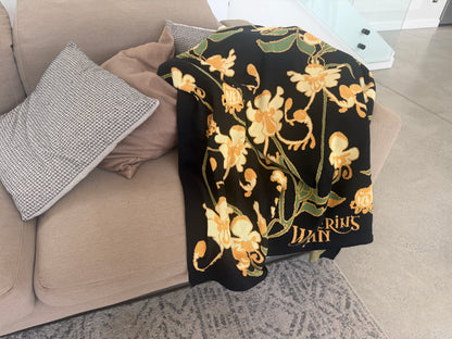 Faerie Flower Throw Blanket