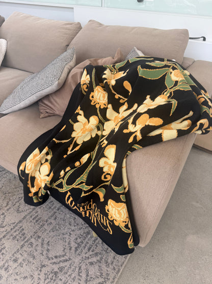Faerie Flower Throw Blanket