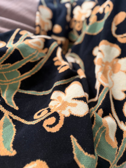 Faerie Flower Throw Blanket