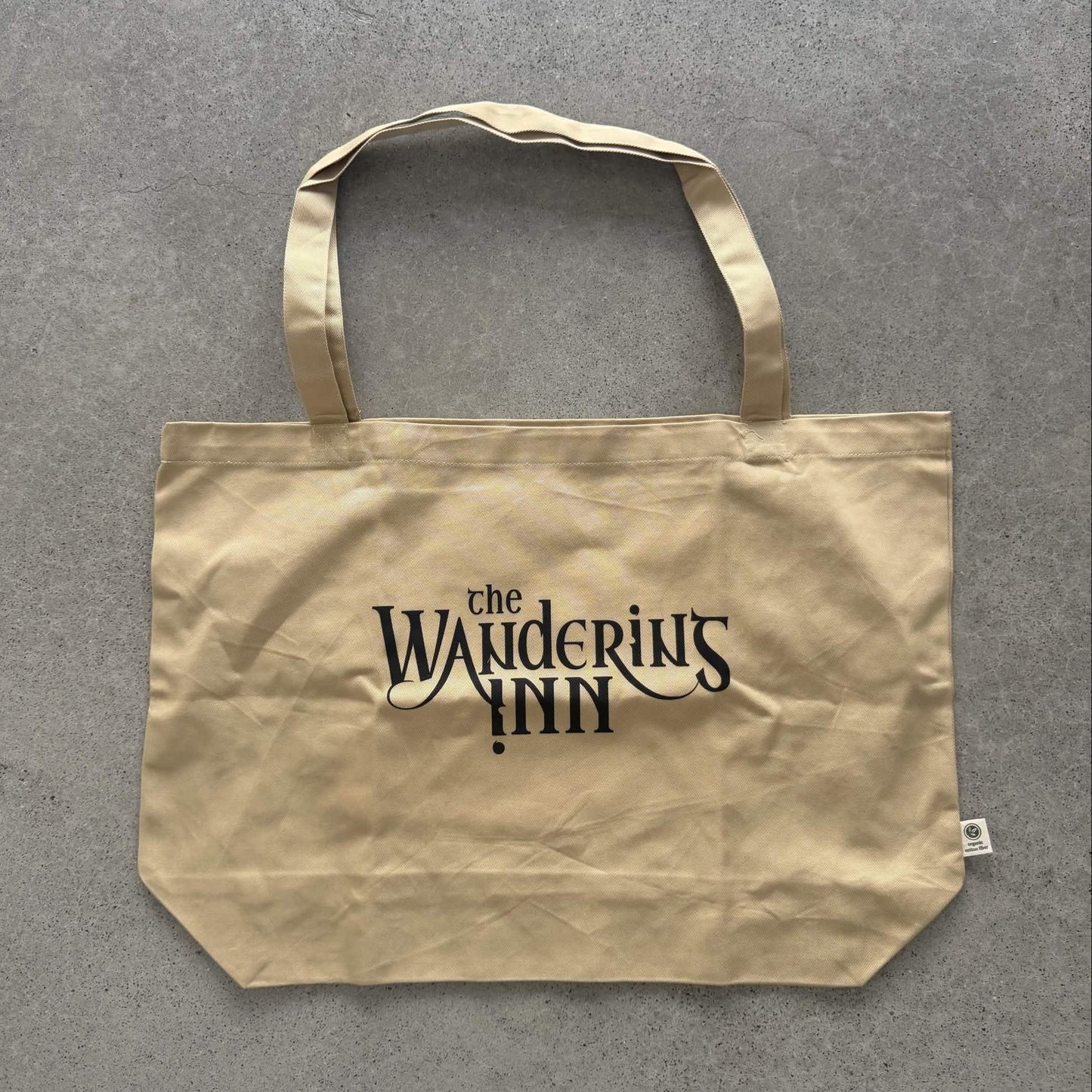 The Wandering Inn Large organic tote bag