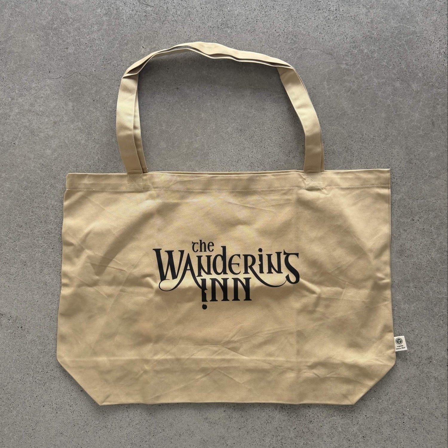 The Wandering Inn Large organic tote bag