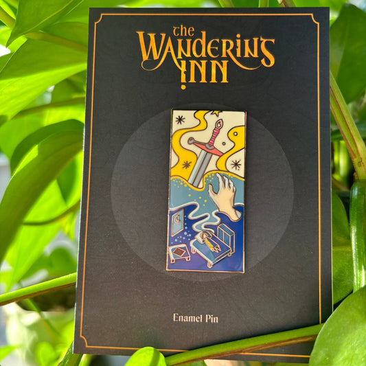 Caliburn Enamel Pin - The Wandering Inn Store - pirateaba