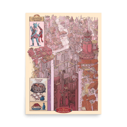City Of Ropes Matte Poster (Unframed) - The Wandering Inn Store - pirateaba