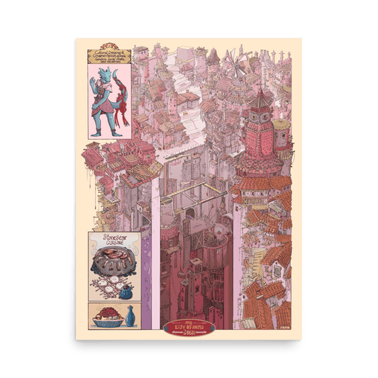City Of Ropes Matte Poster (Unframed) - The Wandering Inn Store - pirateaba