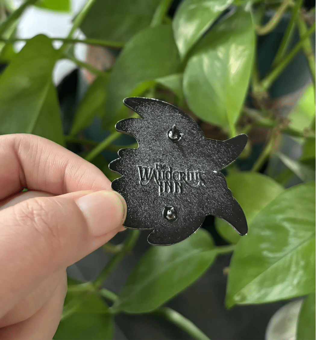 Crow Witch Enamel Pin - The Wandering Inn Store - pirateaba
