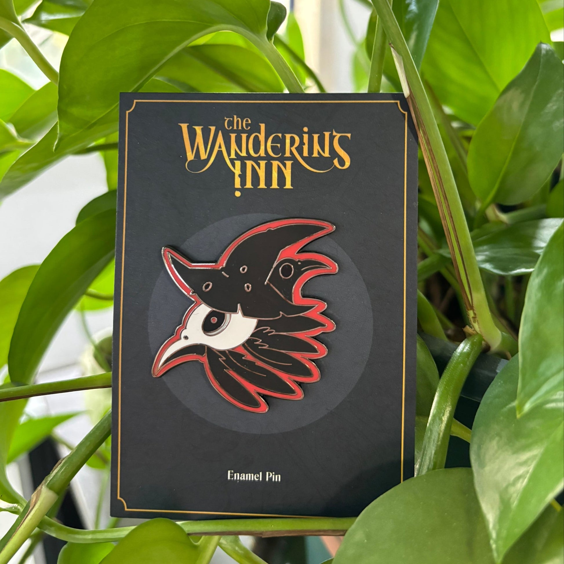 Crow Witch Enamel Pin - The Wandering Inn Store - pirateaba