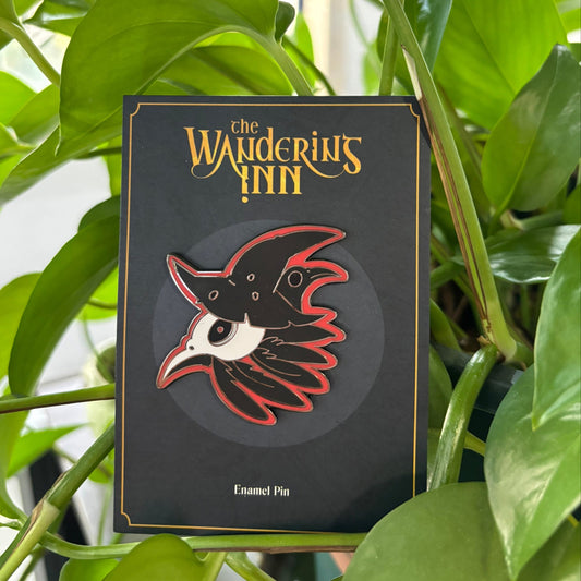 Crow Witch Enamel Pin - The Wandering Inn Store - pirateaba
