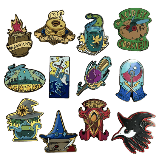Enamel Pins - Bundle of 12 (Pick n Mix) - The Wandering Inn Store - pirateaba