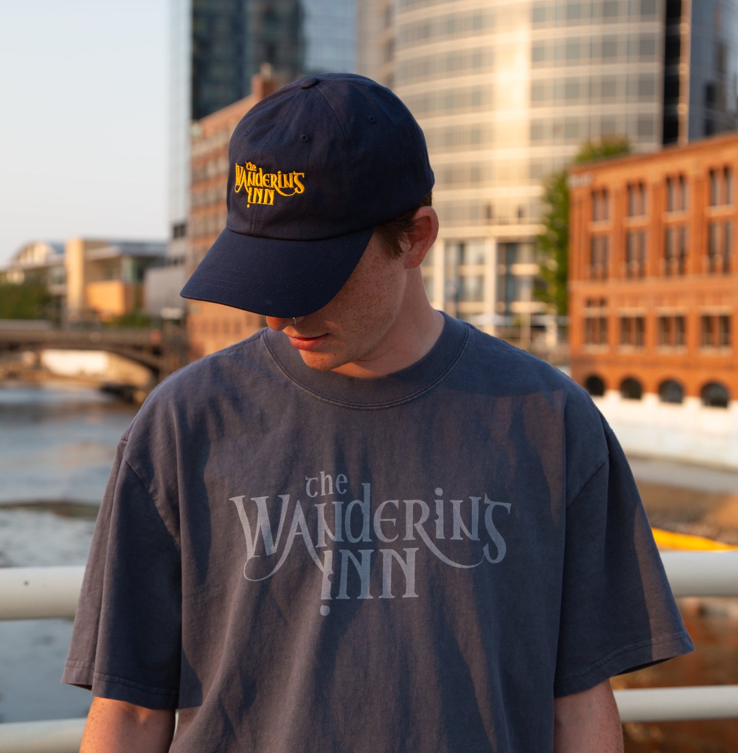 Faded Logo Drop Shoulder Tee - The Wandering Inn Store - pirateaba