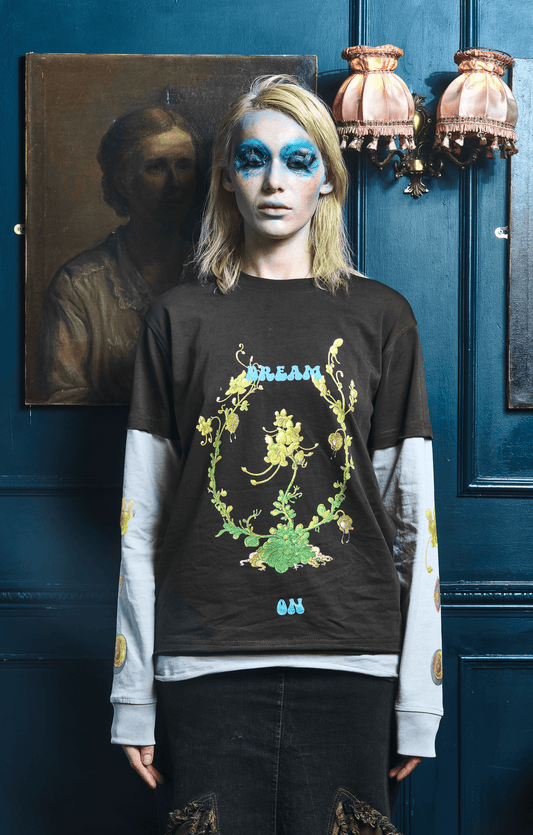Fae Flower Long Sleeved Tee - The Wandering Inn Store - pirateaba