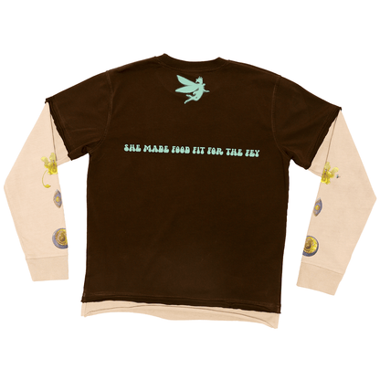 Fae Flower Long Sleeved Tee - The Wandering Inn Store - pirateaba