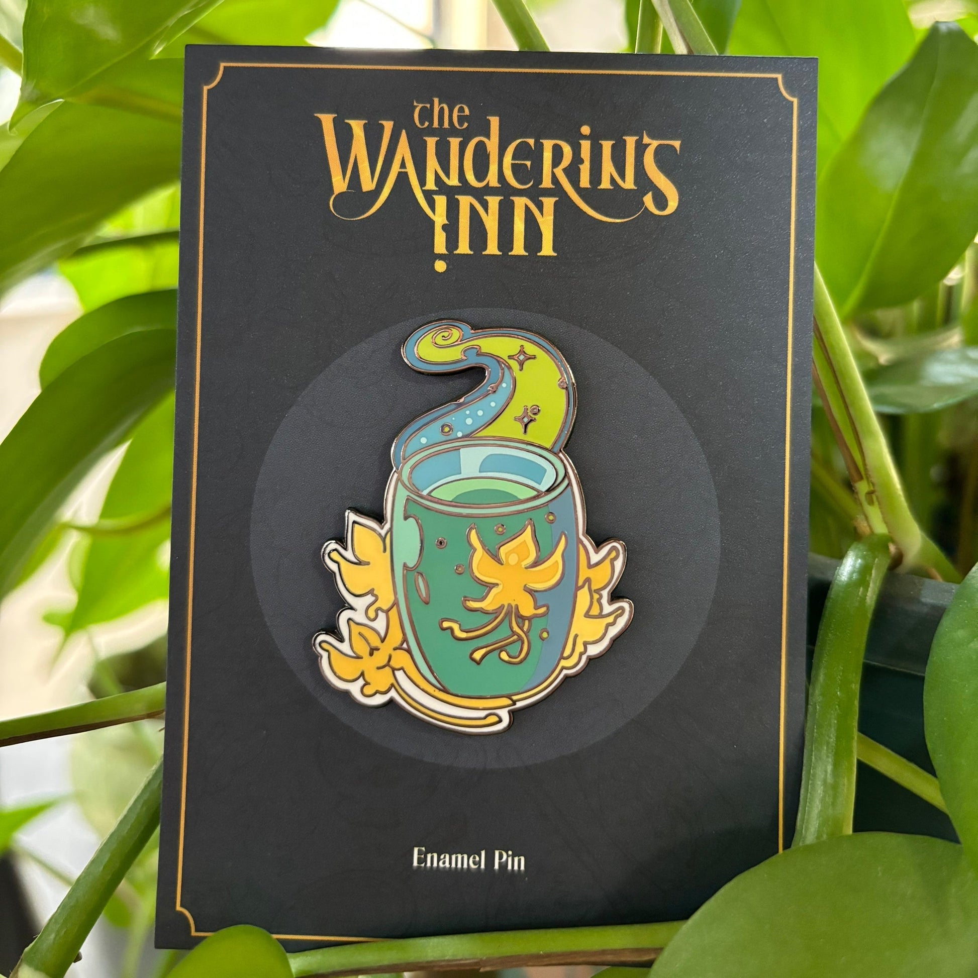 Faerie Flower Drink Enamel Pin - The Wandering Inn Store - pirateaba