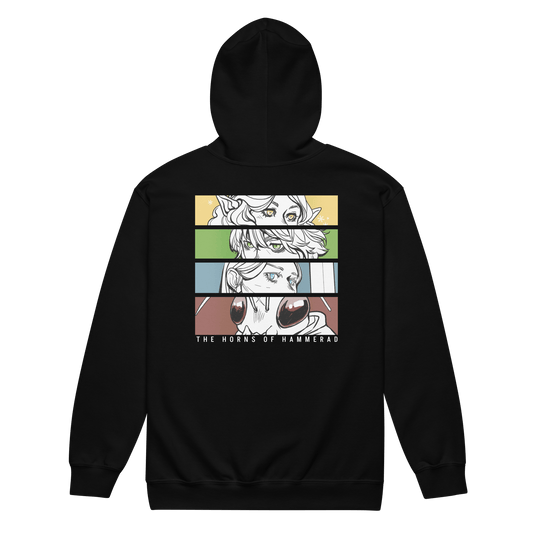 Horns Of Hammerad Zip Hoodie - The Wandering Inn Store - pirateaba