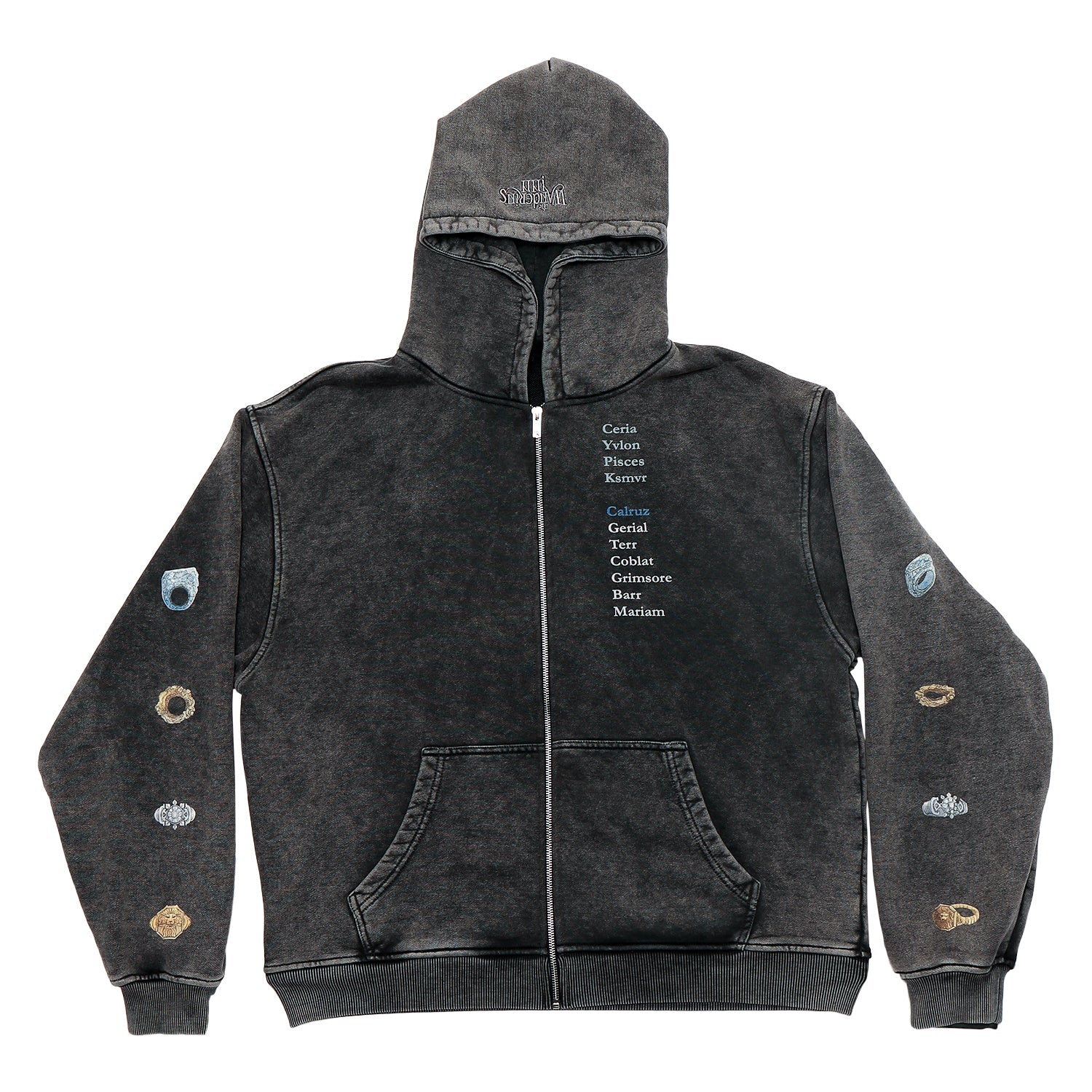 Horns Zip Up Hoodie - The Wandering Inn Store - pirateaba