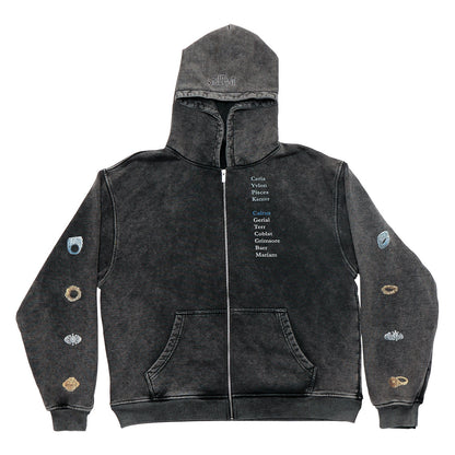 Horns Zip Up Hoodie - The Wandering Inn Store - pirateaba