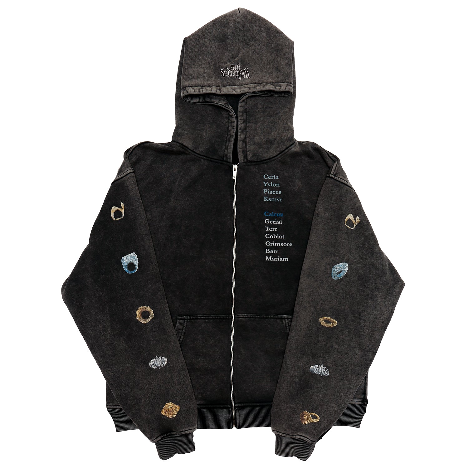 Horns Zip Up Hoodie - The Wandering Inn Store - pirateaba
