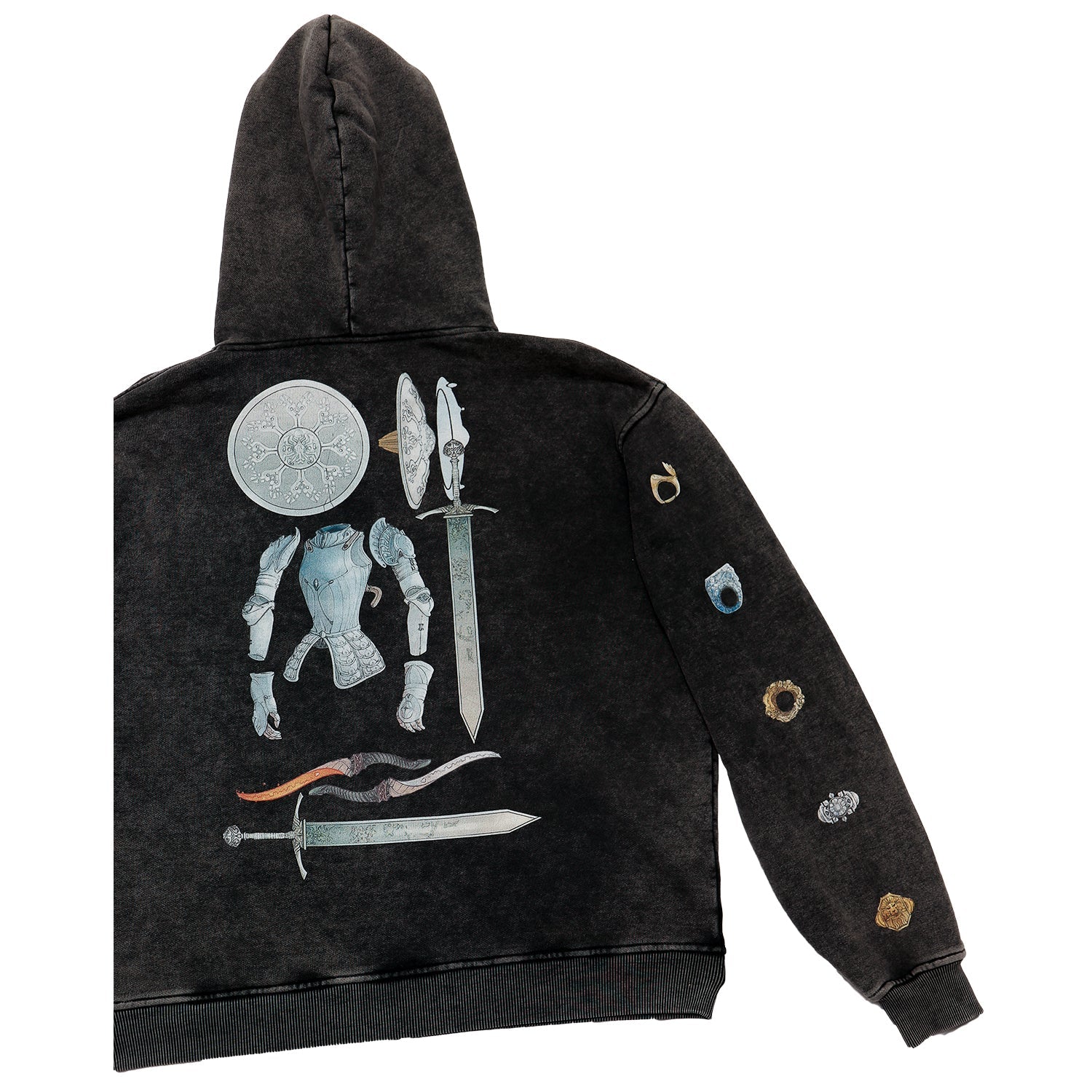 Horns Zip Up Hoodie - The Wandering Inn Store - pirateaba