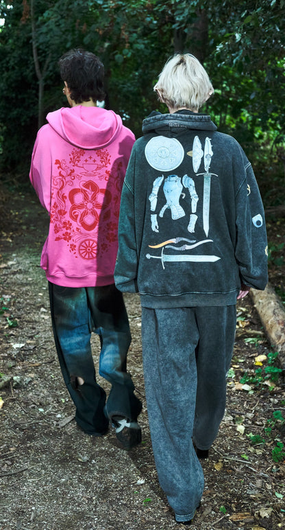 Horns Zip Up Hoodie - The Wandering Inn Store - pirateaba