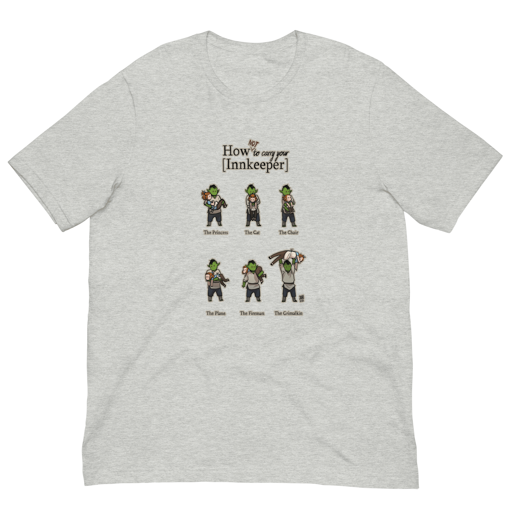 How (not) to Carry Your Innkeeper t-shirt (Unisex) - The Wandering Inn Store - pirateaba