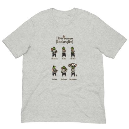 How (not) to Carry Your Innkeeper t-shirt (Unisex) - The Wandering Inn Store - pirateaba