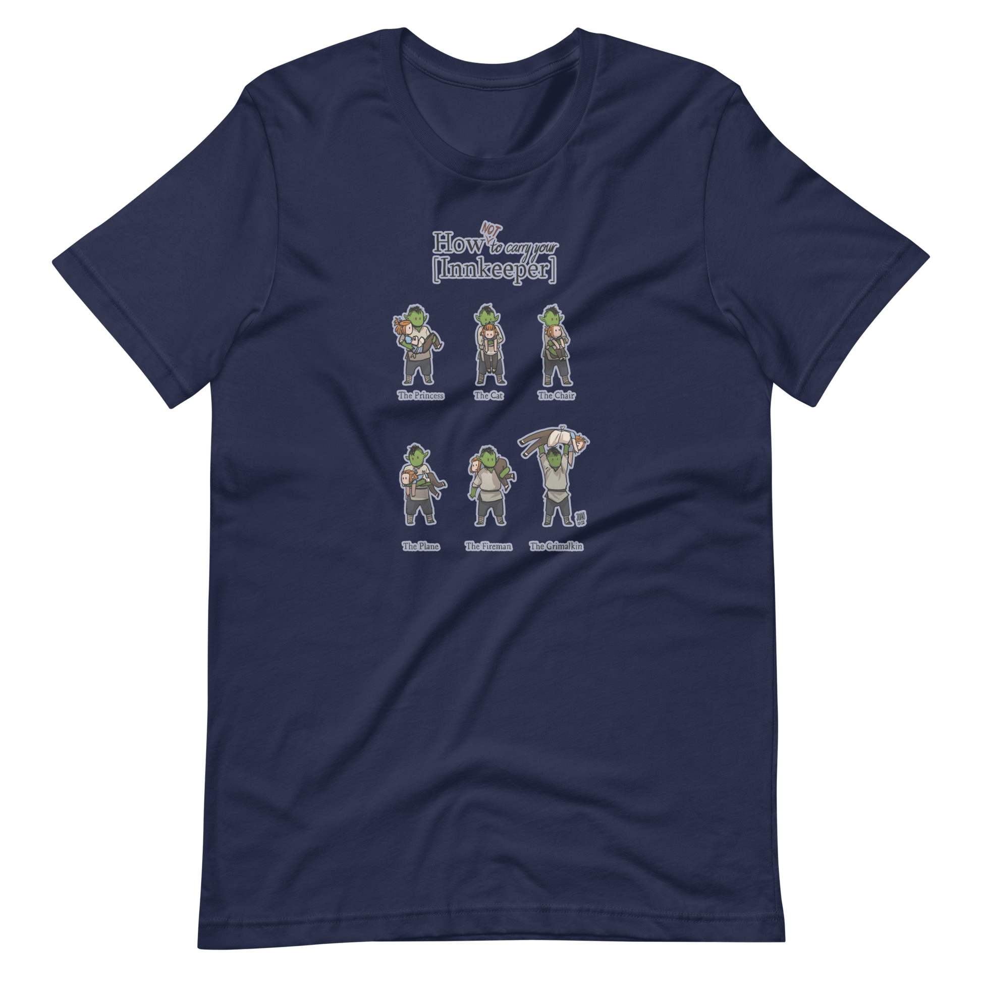 How (not) to Carry Your Innkeeper t-shirt (Unisex) - The Wandering Inn Store - pirateaba