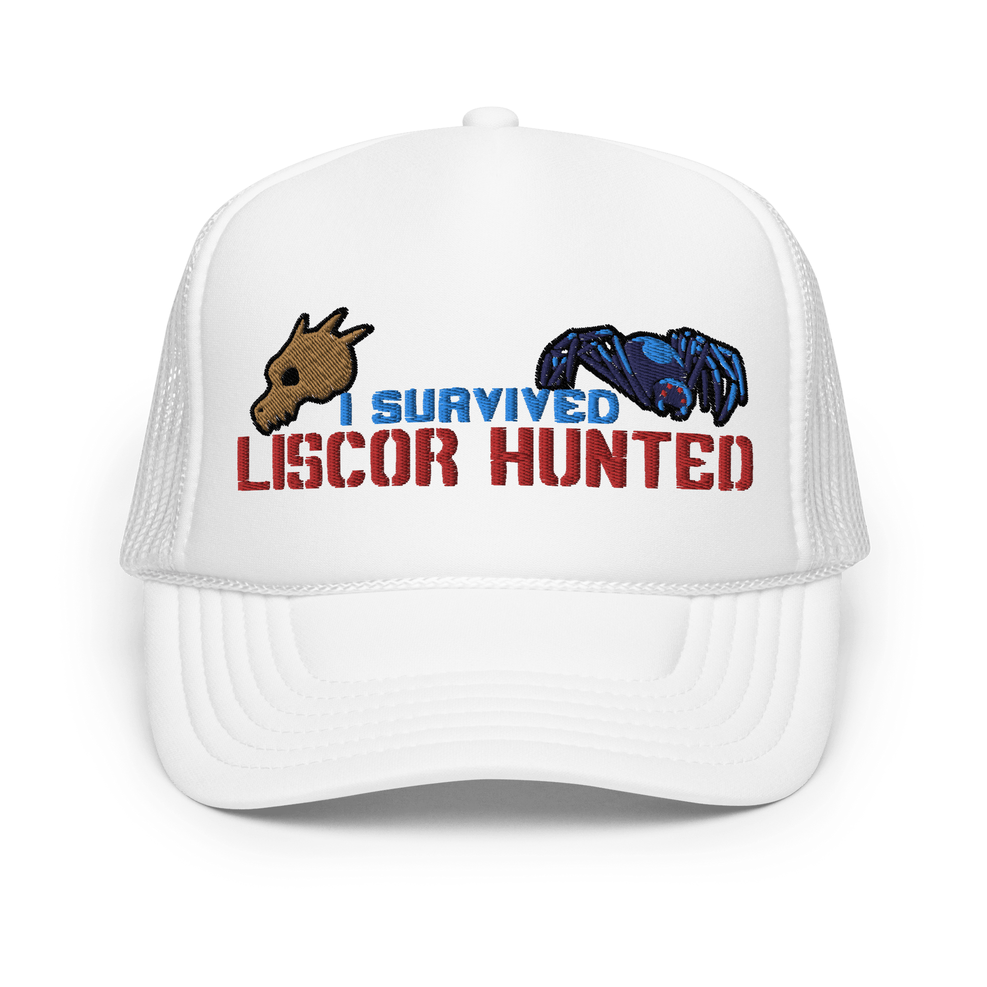 I Survived Liscor Hunted! Foam Trucker Hat - The Wandering Inn Store - pirateaba