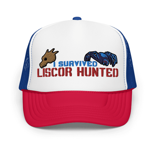 I Survived Liscor Hunted! Foam Trucker Hat - The Wandering Inn Store - pirateaba