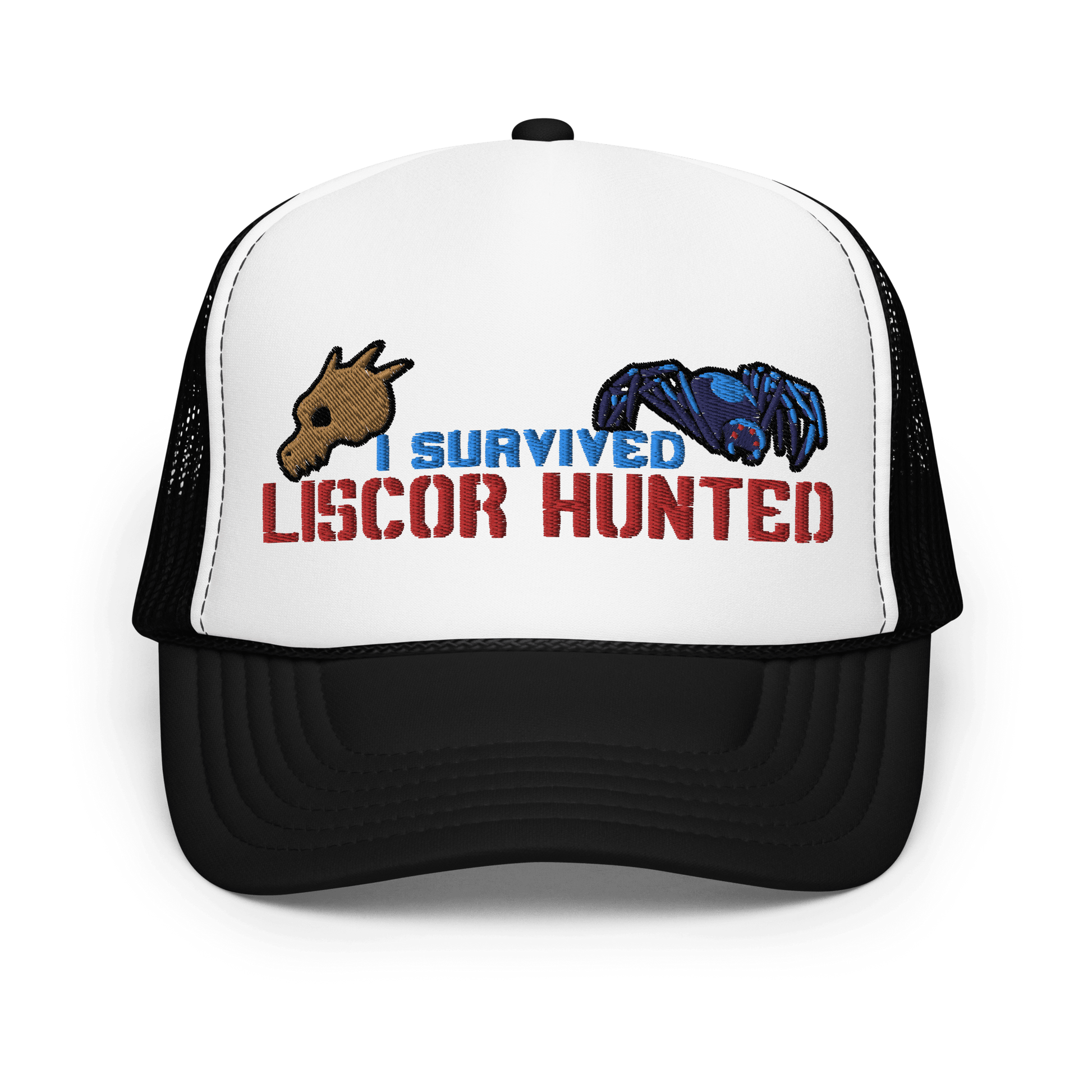 I Survived Liscor Hunted! Foam Trucker Hat - The Wandering Inn Store - pirateaba