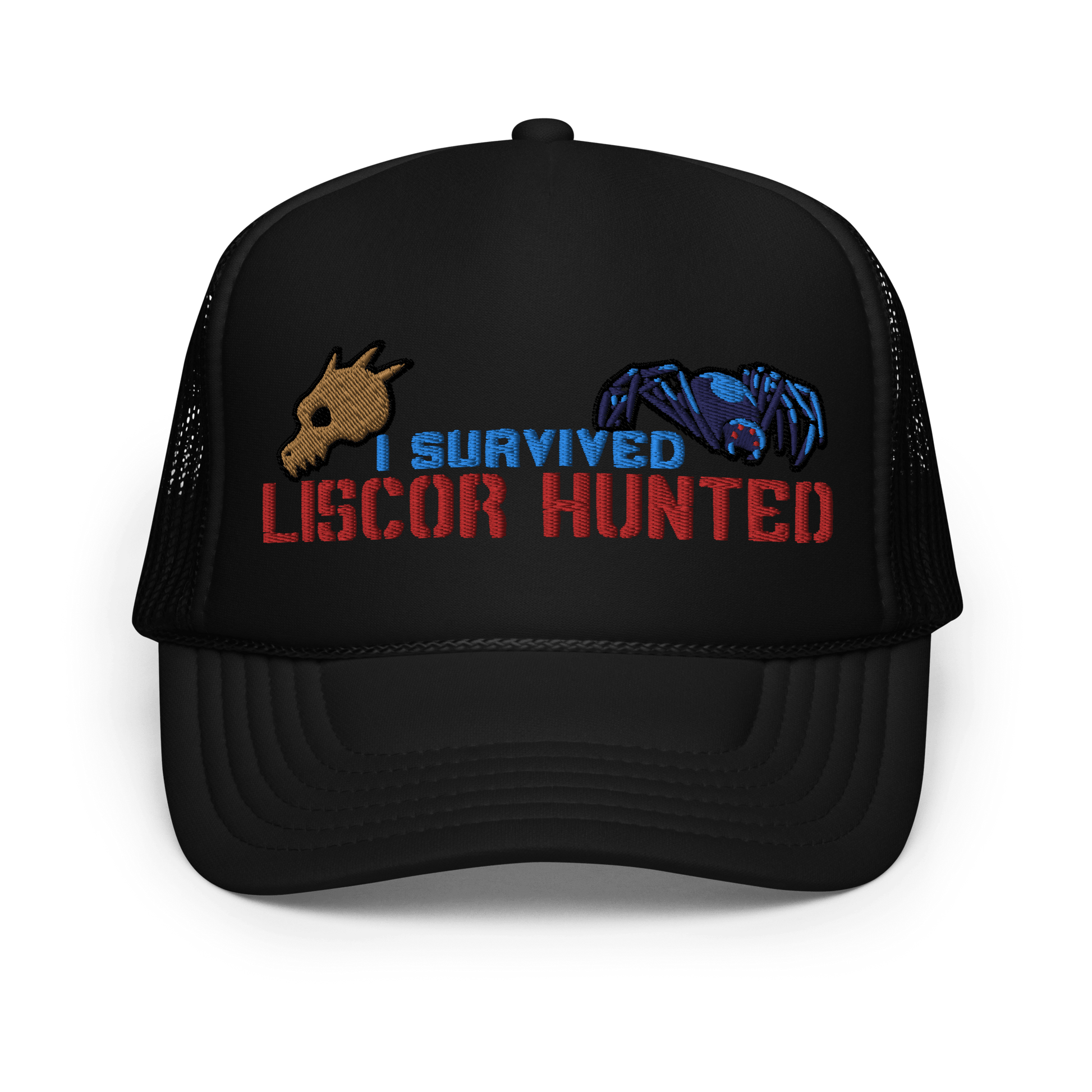 I Survived Liscor Hunted! Foam Trucker Hat - The Wandering Inn Store - pirateaba